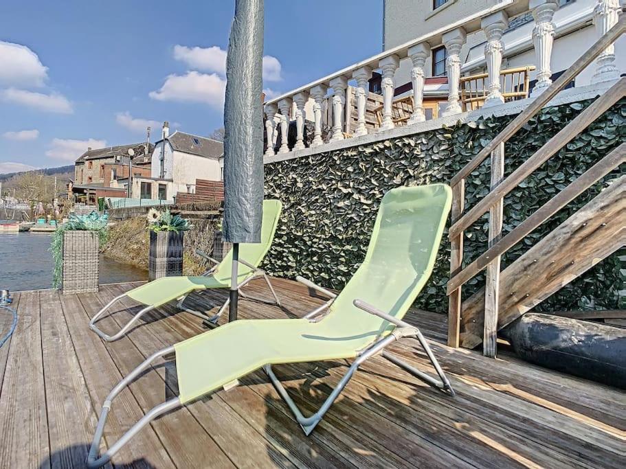 Vue Sur Meuse Avec Jacuzzi Et Sauna Exterieur. Yvoir Extérieur photo