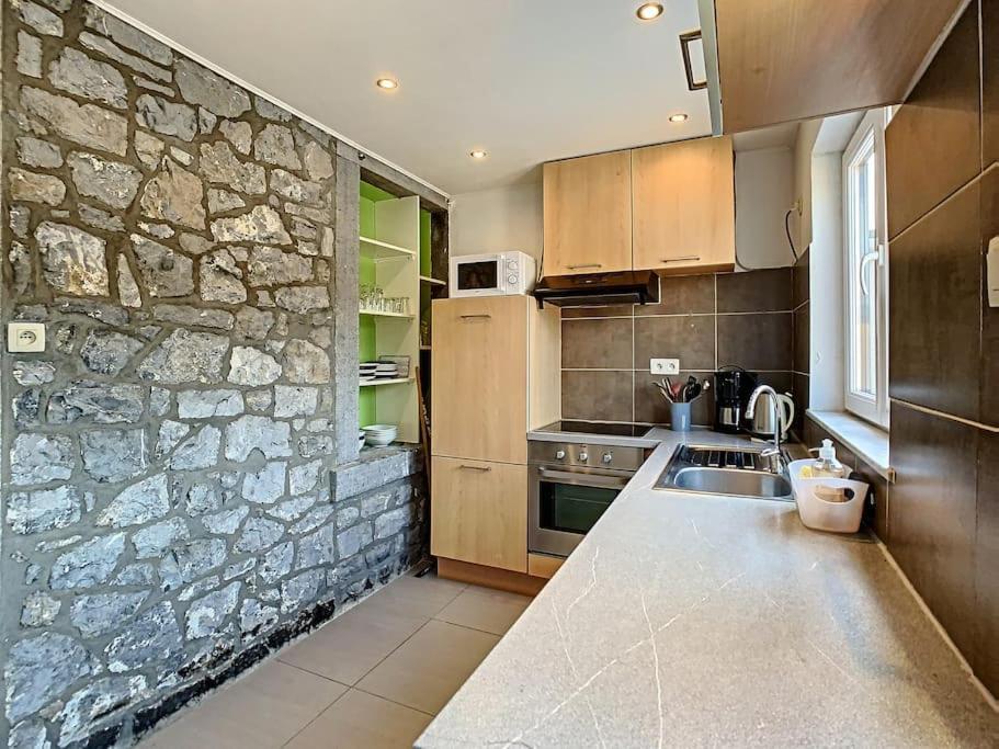 Vue Sur Meuse Avec Jacuzzi Et Sauna Exterieur. Yvoir Extérieur photo
